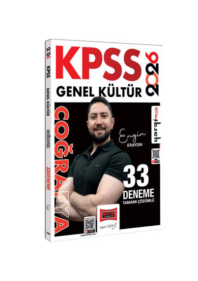 Yargı Yayınları 2026 KPSS Genel Kültür Tamamı Çözümlü Coğrafya 33 Deneme (Engin Eraydın) - 1
