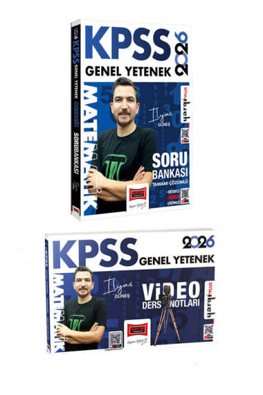 Yargı Yayınları 2026 KPSS Genel Yetenek Matematik Soru Bankası ve Video Ders Notları Seti (İlyas Güneş) - 1