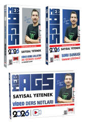 Yargı Yayınları 2026 MEB-AGS Öğretmen Adayları İçin Sayısal Kamp - Soru - Video Ders Notları Seti (İlyas Güneş) - Yargı Yayınları