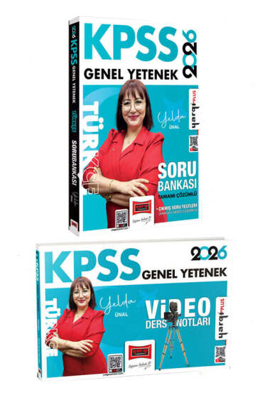 Yargı Yayınları 2026 KPSS Genel Yetenek Türkçe Soru Bankası ve Video Ders Notları Seti (Yelda Ünal) - 1
