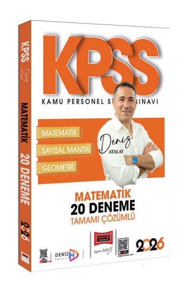 Yargı Yayınları 2026 KPSS Tamamı Çözümlü Matematik 20 Deneme (Deniz Atalay) - 1