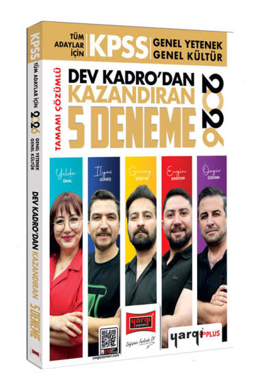 Yargı Yayınları 2026 KPSS Tüm Adaylar İçin Tamamı Çözümlü Dev Kadrodan Kazandıran 5 Deneme - 1