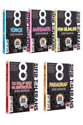 Yargı Ders Arkadaşım 8.Sınıf Sıfır Tolerans Serisi Tüm Dersler Soru Bankası Seti (5 Kitap) - Yargı Yayınları