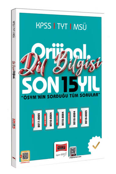 Yargı Yayınları 2026 KPSS TYT MSÜ Orijinal Dil Bilgisi Son 15 Yıl Çıkmış Sorular - 1