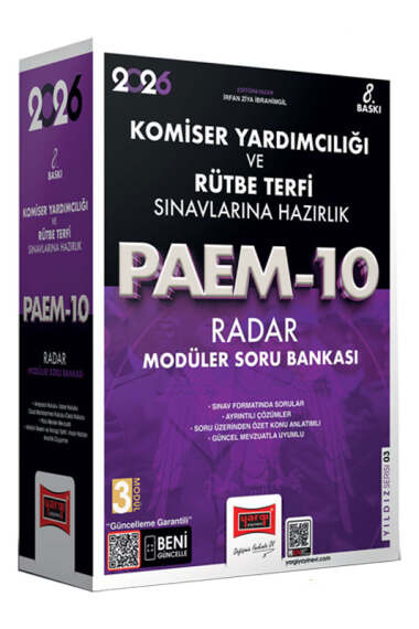 Yargı Yayınları 2026 PAEM Komiser Yardımcılığı ve Rütbe Terfi Sınavlarına Hazırlık Radar Modüler Soru Bankası - 1