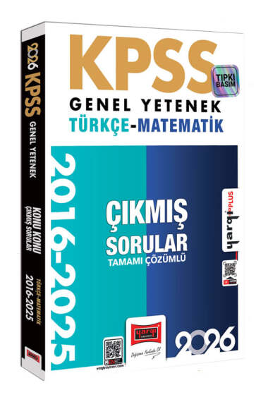 Yargı Yayınları 2026 KPSS Genel Yetenek Türkçe-Matematik 2016-2026 Konu Konu Tamamı Çözümlü Çıkmış Sorular - 1