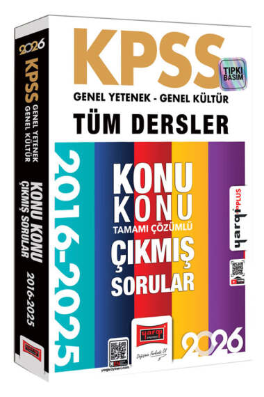 Yargı Yayınları 2026 KPSS GK-GY Tüm Dersler Tamamı Çözümlü 9 Yıl Çıkmış Sorular (2016-2025) - 1