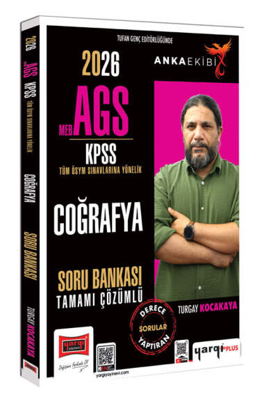Yargı Yayınları 2026 MEB-AGS KPSS Anka Ekibi Tamamı Çözümlü Coğrafya Soru Bankası (Turgay Kocakaya) - 1
