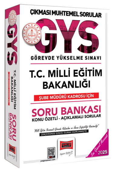 Yargı Yayınları 2025 T.C. Milli Eğitim Bakanlığı Şube Müdürü Kadrosu İçin Soru Bankası - 1