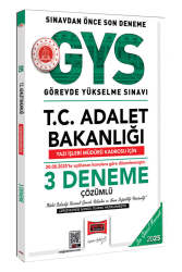 Yargı Yayınları 2025 T.C. Adalet Bakanlığı Yazı İşleri Müdürü Kadrosu İçin 3 Deneme - Yargı Yayınları