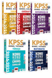 Yargı Yayınları 2026 KPSS GK-GY Tüm Dersler Konu Konu 10 Yıl Çıkmış Sorular (5 Kitap) - Yargı Yayınları