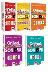 Yargı Yayınları 2026 KPSS AGS ALES DGS Orijinal Serisi Çıkmış Sorular Seti (5 Kitap) - Yargı Yayınları