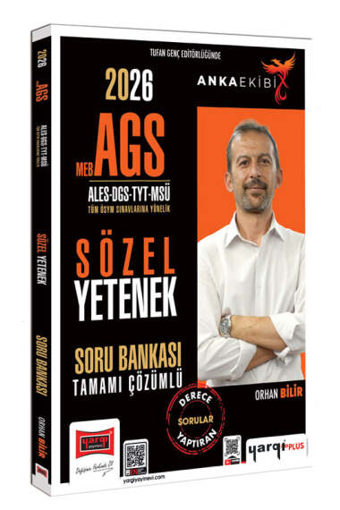 Yargı Yayınları 2026 MEB-AGS ALES DGS TYT MSÜ Sözel Yetenek Tamamı Çözümlü Soru Bankası (Orhan Bilir) - 1
