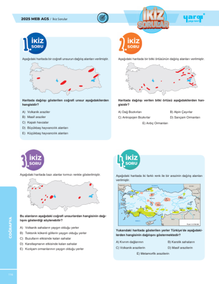 Yargı Yayınları MEB-AGS Tüm Dersler Tamamı Çözümlü Çıkmış ve İkiz Sorular - 3