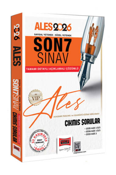 Yargı Yayınları 2026 ALES Sayısal-Sözel Yetenek Son 7 Sınav Çıkmış Sorular (23 Kasım 2025) - 1
