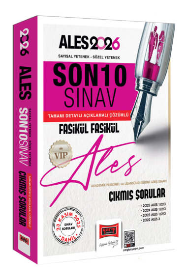 Yargı Yayınları 2026 ALES VIP Son 10 Sınav Fasikül Fasikül Çıkmış Sorular (23 Kasım 2025 Sınavı Dahil) - 1
