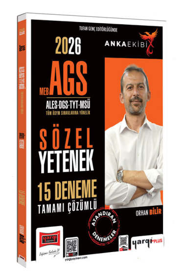 Yargı Yayınları 2026 MEB-AGS ALES DGS TYT MSÜ Anka Ekibi Sözel Yetenek Tamamı Çözümlü 15 Deneme - 1