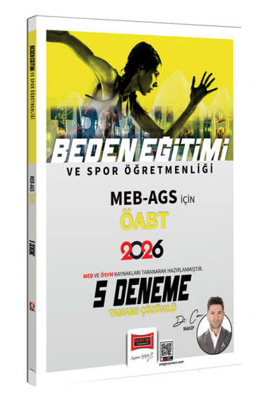 Yargı Yayınları 2026 ÖABT MEB-AGS Beden Eğitimi ve Spor Öğretmenliği Tamamı Çözümlü 5 Deneme - 1