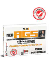 Yargı Yayınları 2026 MEB-AGS Eğitim Bilimleri ve Türk Milli Eğitim Sistemi Öğretim Yöntem ve Teknikleri Video Ders Notları - Yargı Yayınları