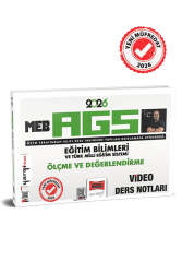 Yargı Yayınları 2026 MEB-AGS Eğitim Bilimleri ve Türk Milli Eğitim Sistemi Ölçme ve Değerlendirme Video Ders Notları - Yargı Yayınları