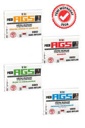 Yargı Yayınları 2026 MEB-AGS Eğitim Bilimleri ve Türk Milli Eğitim Sistemi Video Ders Notları Seti 4 Kitap Güncel Müfredat - Yargı Yayınları