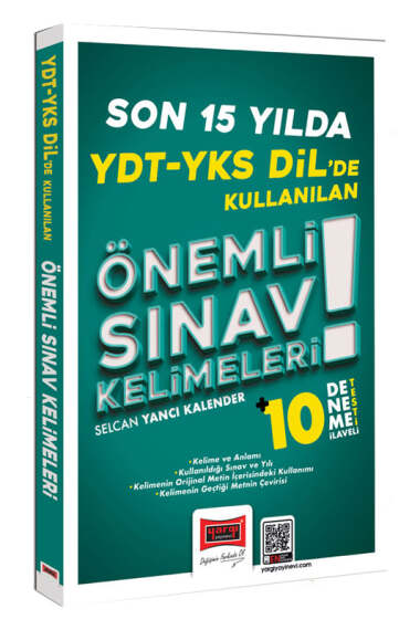 Yargı Yayınları YDT YKS Dilde Son 15 Yılda Kullanılan Önemli Sınav Kelimeleri - 1