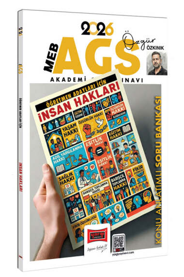 Yargı Yayınları 2026 MEB-AGS Öğretmen Adayları İçin İnsan Hakları Konu Anlatımlı Soru Bankası - 1