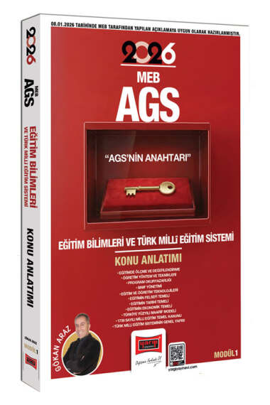Yargı Yayınları 2026 MEB-AGS Anahtarı Eğitim Bilimleri ve Türk Milli Eğitim Sistemi Konu Anlatımı Modül 1 - 1