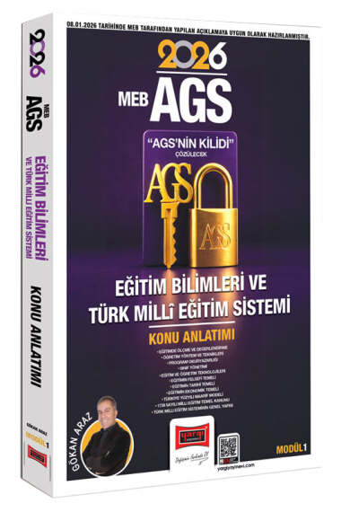 Yargı Yayınları 2026 MEB-AGS Kilidi Eğitim Bilimleri ve Türk Milli Eğitim Sistemi Konu Anlatımı Modül 1 - 1