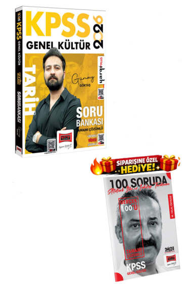 Yargı Yayınları 2026 KPSS Genel Kültür Tamamı Çözümlü Tarih Soru Bankası (Günay Göktaş) - 1