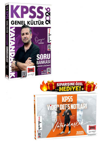 Yargı Yayınları 2026 KPSS Genel Kültür Tamamı Çözümlü Vatandaşlık Soru Bankası (Özgür Özkınık) - 1