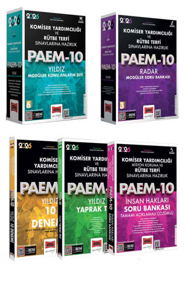 Yargı Yayınları 2026 PAEM Komiser Yardımcılığı ve Rütbe Terfi Sınavlarına Hazırlık Seti 5 Kitap - 1