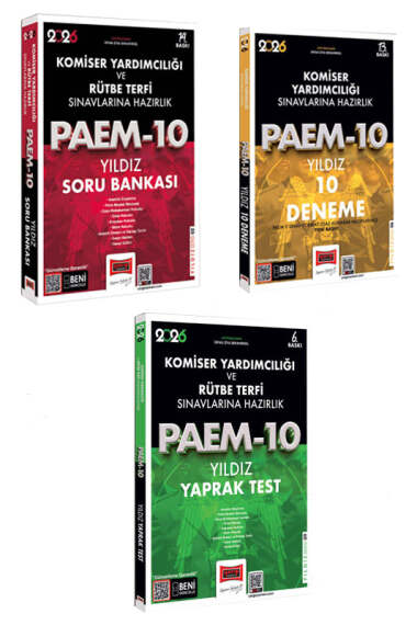Yargı Yayınları 2026 PAEM Komiser Yardımcılığı ve Rütbe Terfi Sınavlarına Hazırlık Seti Soru-Deneme-Yaprak - 1