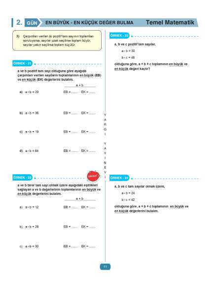 Yargı Yayınları Tüm Adaylar İçin Hocam Ben Matematikte Sıfırım Konu Anlatımlı Soru Bankası - 5