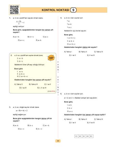 Yargı Yayınları Tüm Adaylar İçin Hocam Ben Matematikte Sıfırım Konu Anlatımlı Soru Bankası - 7
