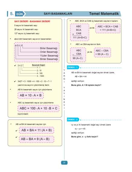 Yargı Yayınları Tüm Adaylar İçin Hocam Ben Matematikte Sıfırım Konu Anlatımlı Soru Bankası - 8