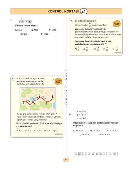 Yargı Yayınları Tüm Adaylar İçin Hocam Ben Matematikte Sıfırım Konu Anlatımlı Soru Bankası - 11