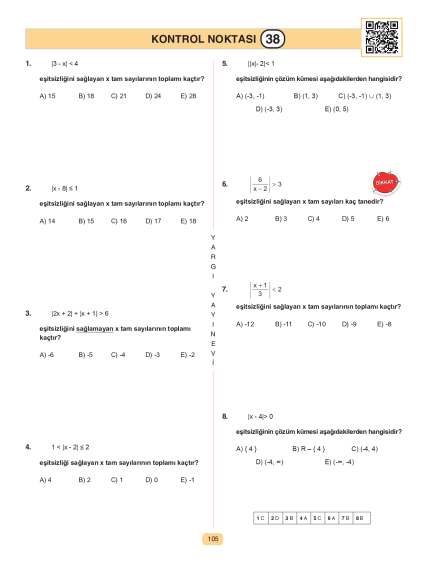 Yargı Yayınları Tüm Adaylar İçin Hocam Ben Matematikte Sıfırım Konu Anlatımlı Soru Bankası - 13