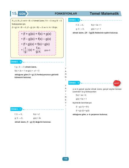 Yargı Yayınları Tüm Adaylar İçin Hocam Ben Matematikte Sıfırım Konu Anlatımlı Soru Bankası - 14