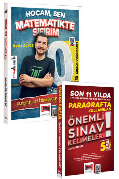 Yargı Yayınları Tüm Adaylar İçin Matematikte Sıfırım ve Son 11 Yılda Paragrafta Kullanılan Önemli Sınav Kelimeleri Süper İkili Set - 1