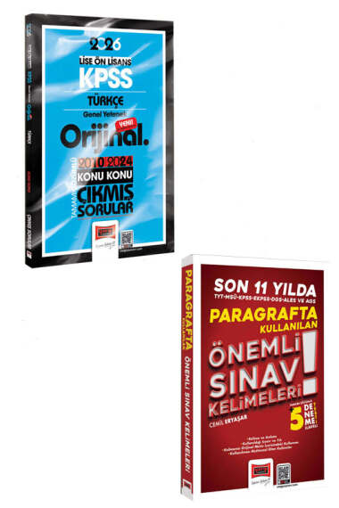 Yargı Yayınları 2026 KPSS Lise-Önlisans Türkçe Orijinal 2010-2024 Konu Konu Çıkmış Sorular ve Son 11 Yılda Kullanılan Paragraf Kelimeleri - 1