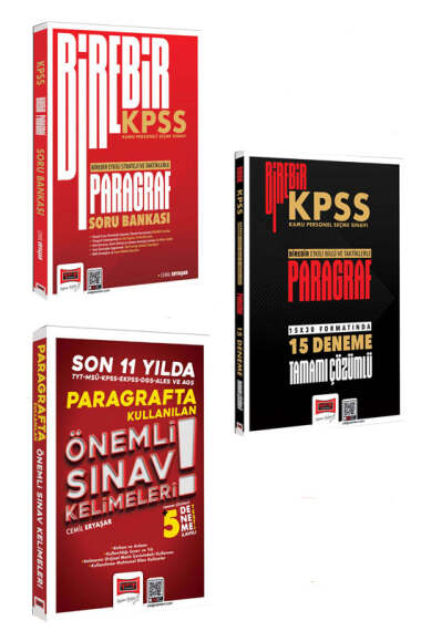 Yargı Yayınları 2026 Birebir KPSS Paragraf Soru Bankası & Deneme ve Son 11 Yılda Kullanılan Paragraf Kelimeleri Seti - 1