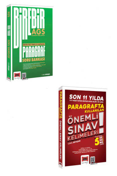 Yargı Yayınları 2026 MEB-AGS Birebir Serisi Paragraf Soru Bankası ve Son 11 Yılda Kullanılan Paragraf Kelimeleri Seti - 1