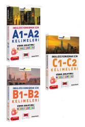 Yargı Yayınları İngilizce Konuşmak İçin A1-A2 & B1-B2 & C1-C2 Kelimeleri Seti (3 Kitap) - Yargı Yayınları