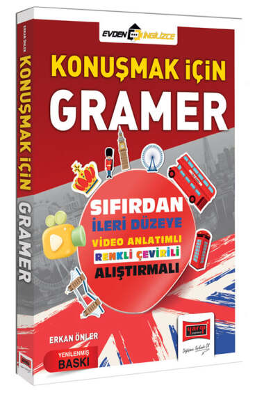 Yargı Yayınları Konuşmak İçin Gramer Sıfırdan İleri Düzeye Video Anlatımlı Renkli Çevirili - 1