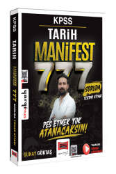 Yargı Yayınları KPSS Tarih Manifest Serisi 777 Soruda Tamamı Video Çözümlü Tekrar Kitabı - Yargı Yayınları