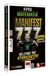 Yargı Yayınları KPSS Matematik Manifest Serisi 777 Soruda Tamamı Video Çözümlü Tekrar Kitabı - Yargı Yayınları