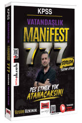 Yargı Yayınları KPSS Vatandaşlık Manifest Serisi 777 Soruda Tamamı Video Çözümlü Tekrar Kitabı - Yargı Yayınları