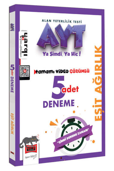 Yargı Yayınları AYT Eşit Ağırlık Tamamı Video Çözümlü 5 Deneme - 1