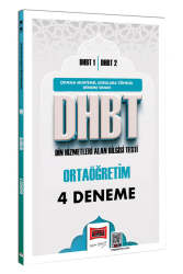 Yargı Yayınları DHBT 1 - DHBT 2 Ortaöğretim 4 Deneme Sınavı - Yargı Yayınları